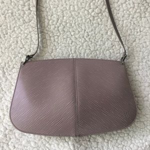 Louis Vuitton Lilac Epi Leather Demi Lune Pochette Bag